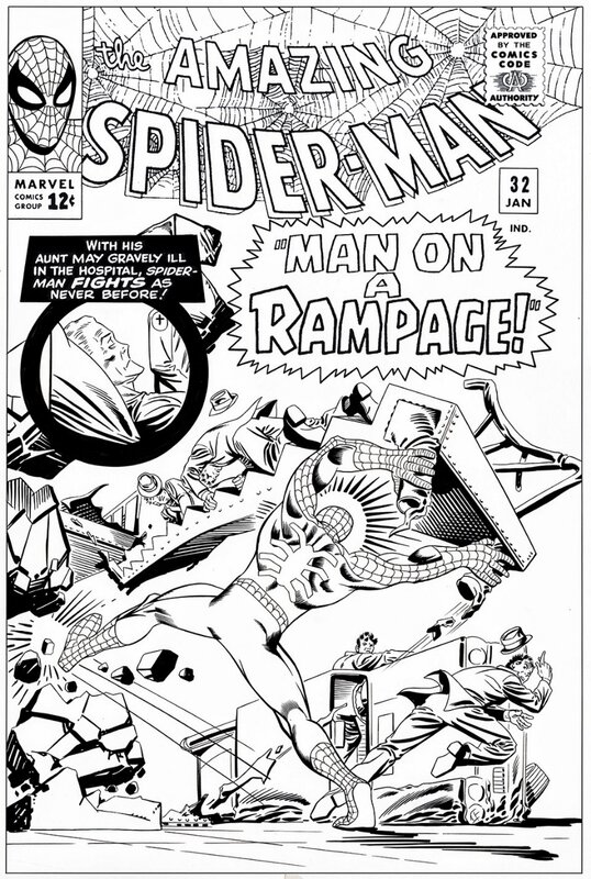 Bruce McCorkindale, Amazing Spider-man # 32 cover - Couverture originale