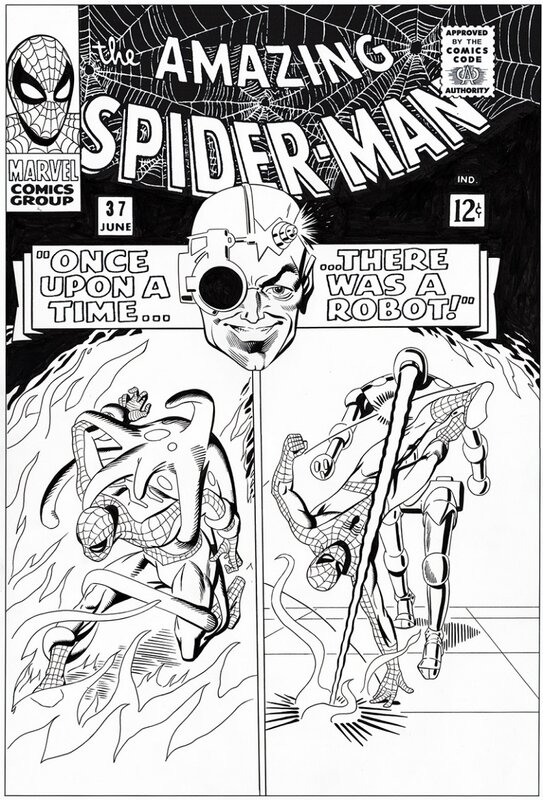 Bruce McCorkindale, Amazing Spider-man # 37 cover - Couverture originale