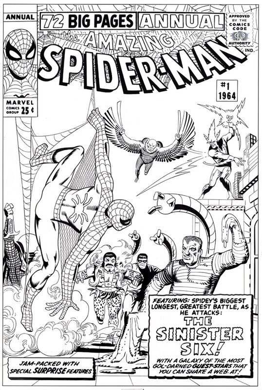 Bruce McCorkindale, Amazing Spider-man Annual # 1 cover - Planche originale