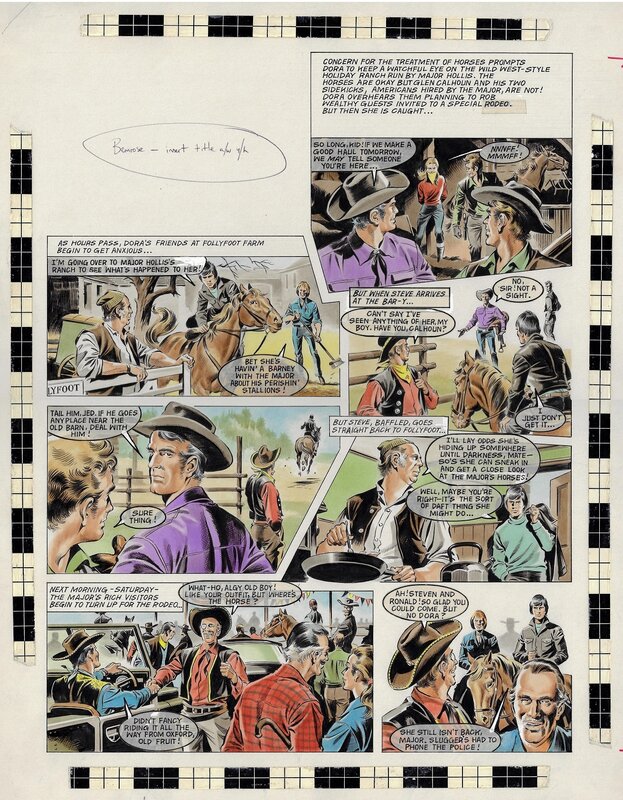 Follyfoot page 1 par Mike Noble - Planche originale