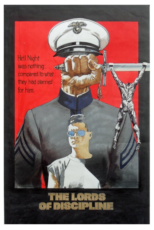 Vic Fair, Lords of Discipline (1983) movie poster painting (prototype) - Original Illustration