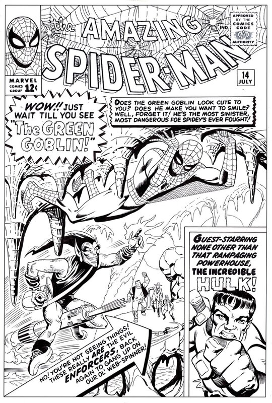 Bruce McCorkindale, Amazing Spider-man # 14 cover - Original Cover