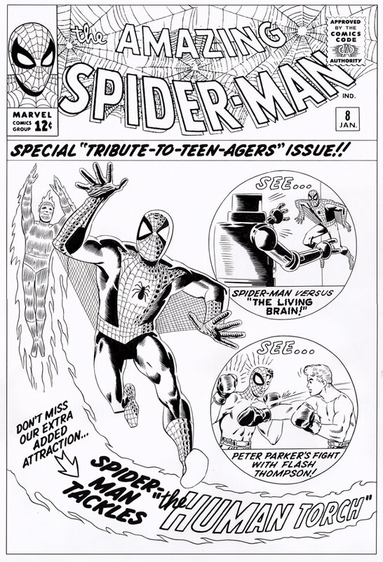 Bruce McCorkindale, Amazing Spider-man # 8 cover - Couverture originale