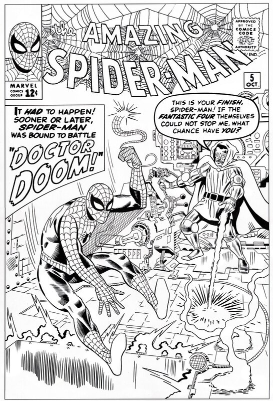 Bruce McCorkindale, Amazing Spider-man # 8 cover - Couverture originale