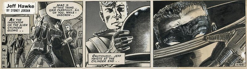 Jeff Hawke - H1961 par Sydney Jordan - Planche originale