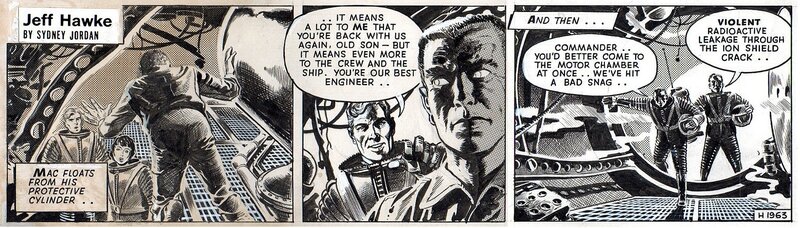 Jeff Hawke - H1963 by Sydney Jordan - Comic Strip