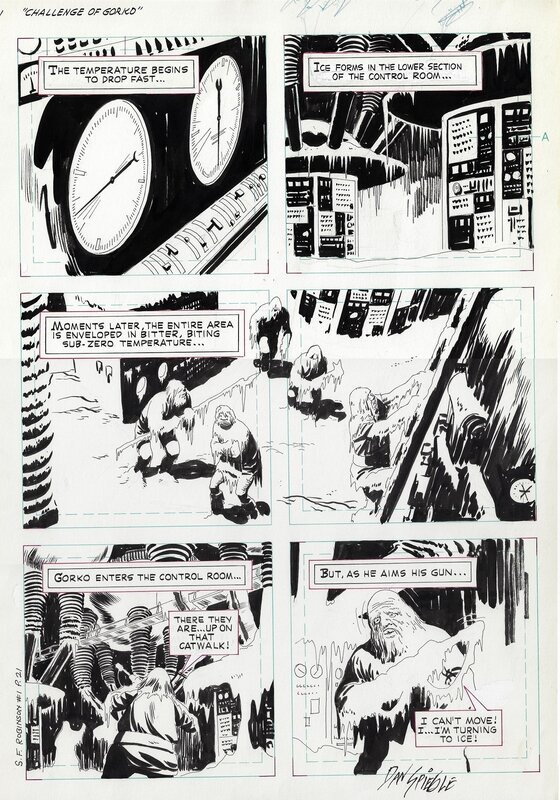 Dan Spiegle, Space Family Robinson # 1, page 21 - Planche originale