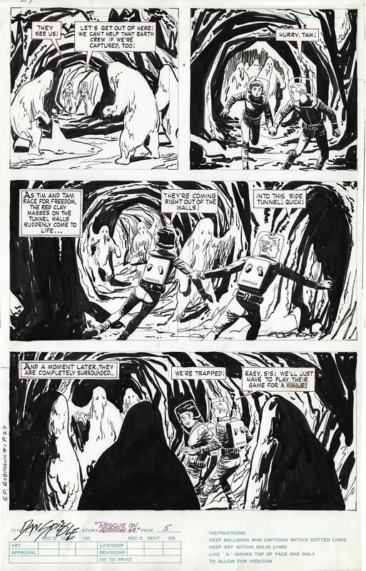 Dan Spiegle, Space Family Robinson # 1, page 27 - Planche originale