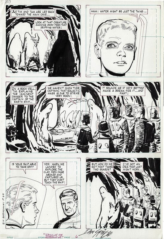 Dan Spiegle, Space Family Robinson # 1, page 28 - Comic Strip