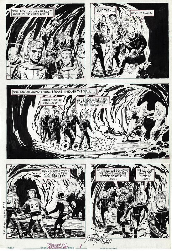 Dan Spiegle, Space Family Robinson # 1, page 30 - Planche originale