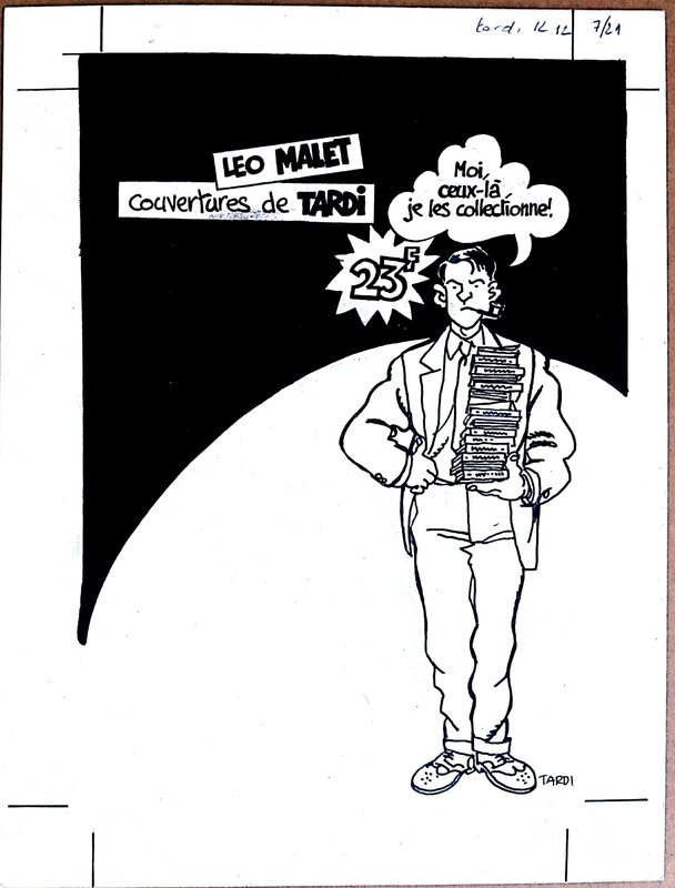 Jacques Tardi, Nestor Burma commercial page - Illustration originale