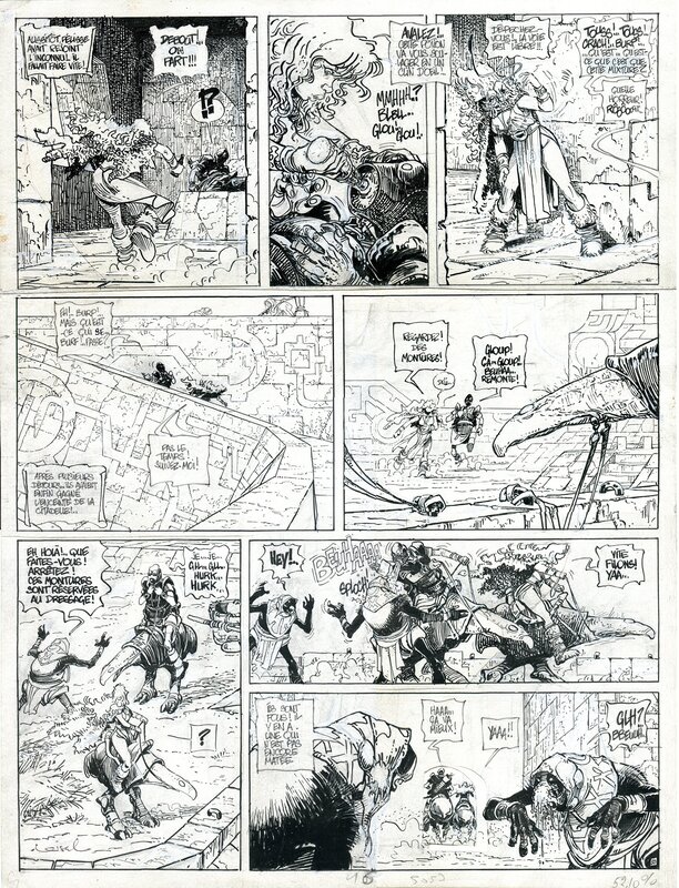 Régis Loisel, La quête de l'oiseau du temps - Le temple de l'oubli - Planche originale