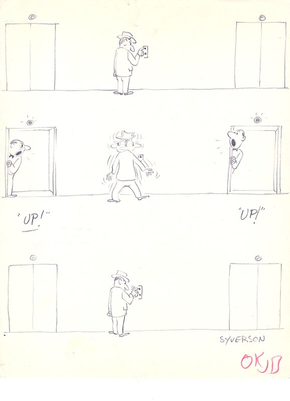 Elevator by Henry Syverson - Original Illustration