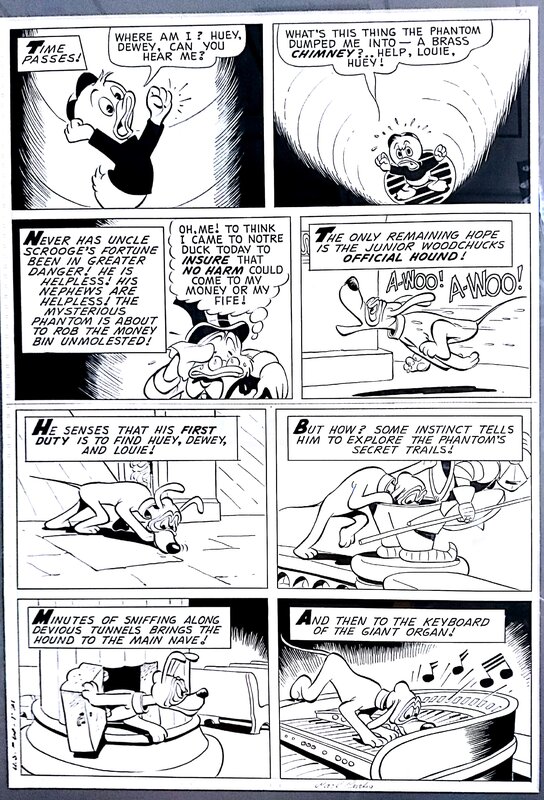 Carl Barks, Uncle Scrooge The Phantom of Notre Duck page 20 - Comic Strip