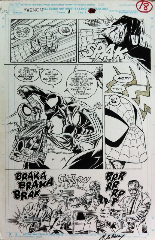 Mark Bagley, Sam De La Rosa, Venom Lethal Protector - #1 page 14 - Œuvre originale