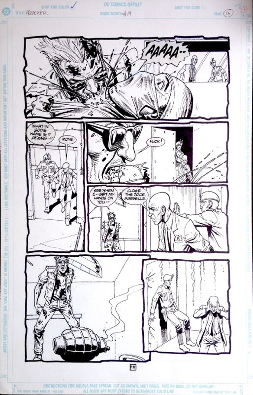 Steve Dillon, Preacher #19 page 16 - Original art