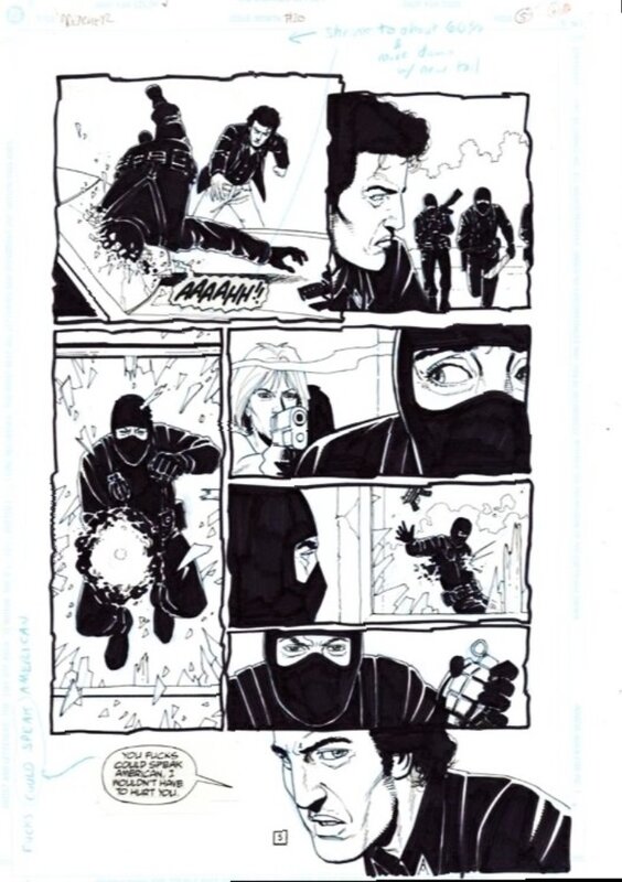 Preacher #20 page 5 par Steve Dillon - Œuvre originale