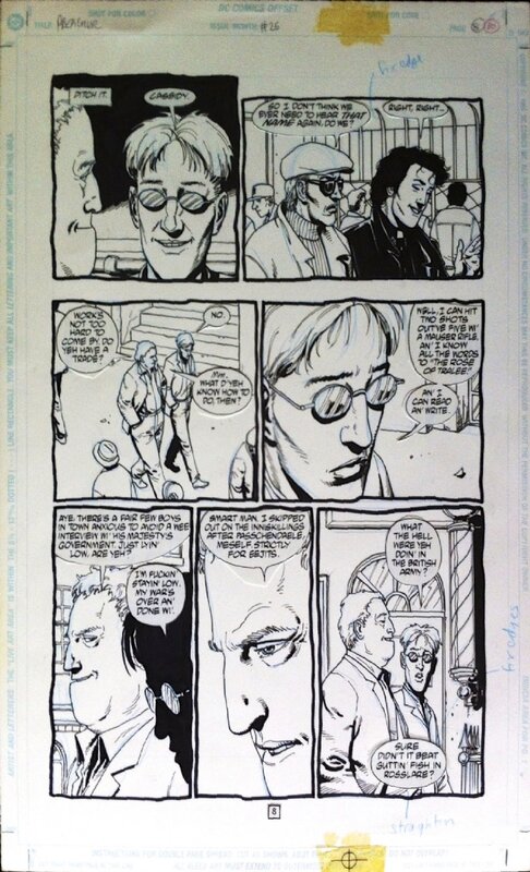 Preacher #26 page 8 by Steve Dillon - Original art