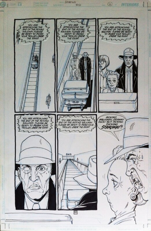 Steve Dillon, Preacher #55 page 10 - Œuvre originale