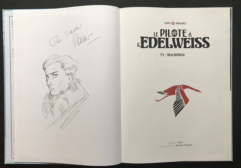 Romain Hugault, Le pilote a l edelweiss - tome 3 - Sketch