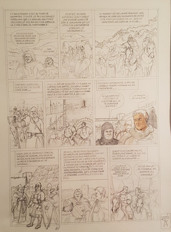 Serge Mogère, Arnauld de Bichancourt - Planche originale