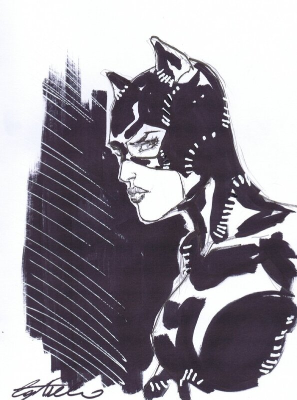 Catwoman par Castiello - Dédicace