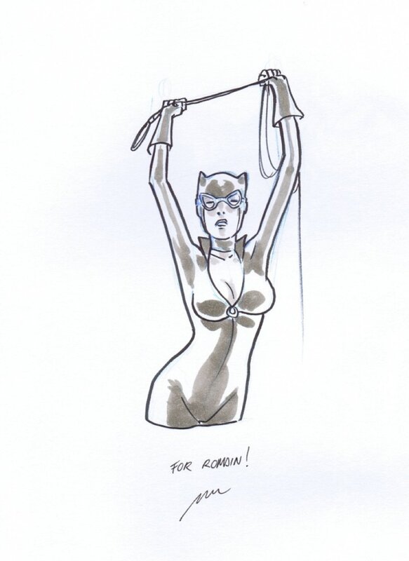 Catwoman par Perez par Pere Pérez - Dédicace