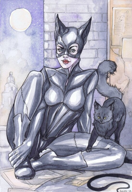 Catwoman par Winona - Illustration originale