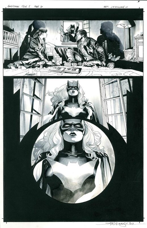 En vente - J.H. Williams III Batwoman 5 page 20 - Planche originale