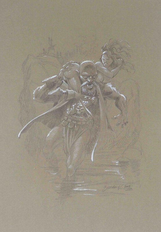 Barbarian by Ken Broeders - Original Illustration