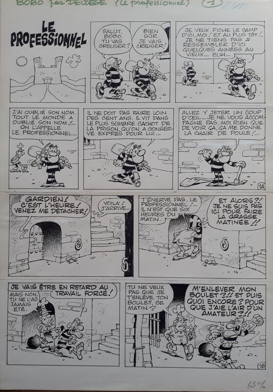 Paul Deliège, Bobo-Le professionnel - Comic Strip
