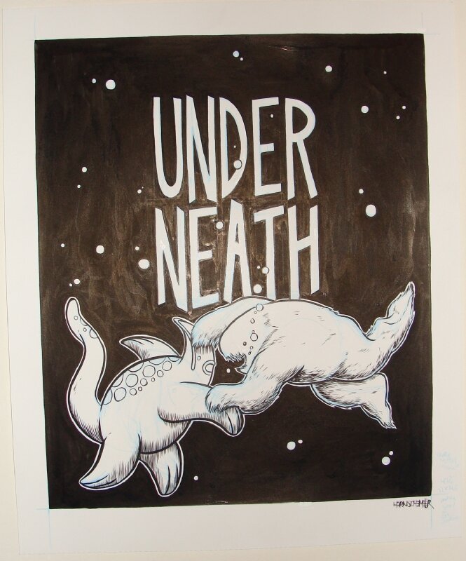 Paul Hornschemeier, Forlorn Funnies- Underneath - title page - Planche originale