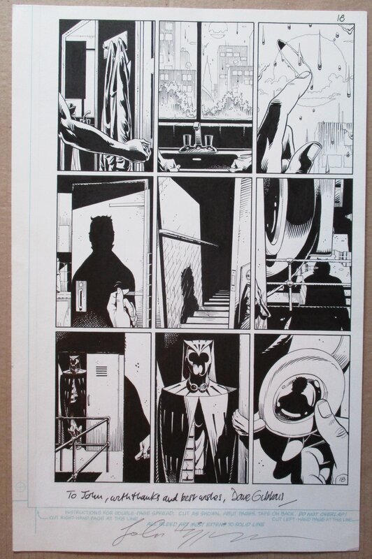 Dave Gibbons, Alan Moore, John Higgins, Watchmen - Chapter VII, page 18. - Planche originale