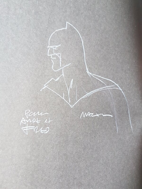 Dédicace de Marini dans Batman : The Dark Prince Charming tome 2 - Sketch