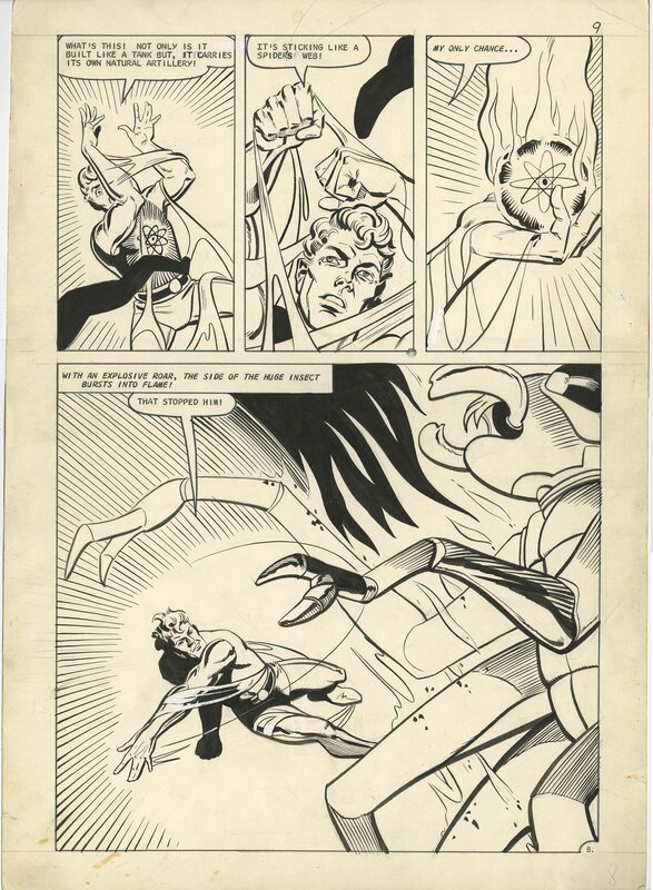 Steve Ditko, Frank McLaughlin, Captain Atom 88 page 8 - Planche originale