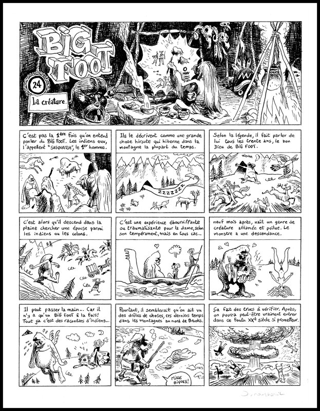 Big Foot Tome II par Nicolas Dumontheuil - Planche originale