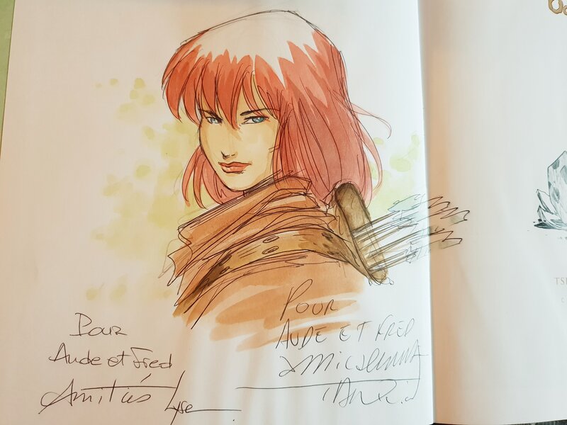 Didier Tarquin, Lyse, Dédicace de Tarquin dans Lanfeust Odyssey tome 8 - Sketch