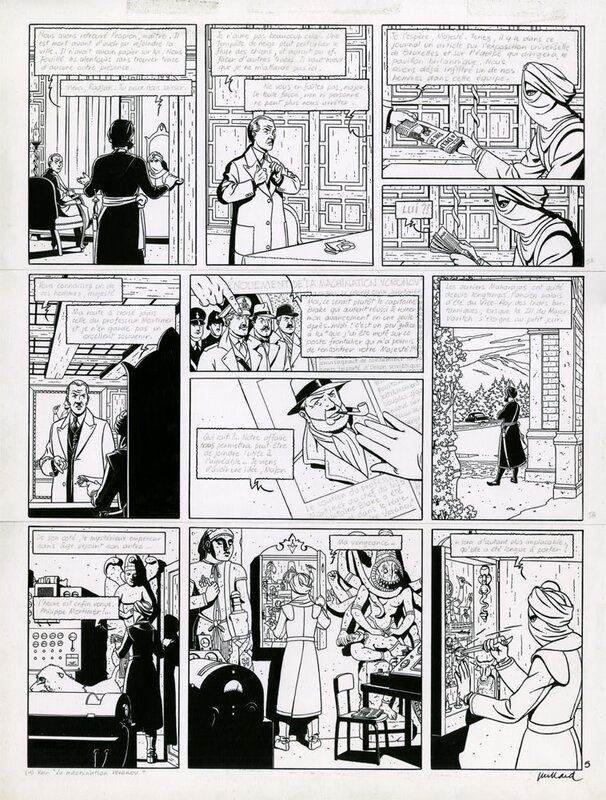 André Juillard, Yves Sente, Edgar Pierre Jacobs, BLAKE et MORTIMER : Les Sarcophages du 6ème Continent tome 1 (planche 5) - Comic Strip