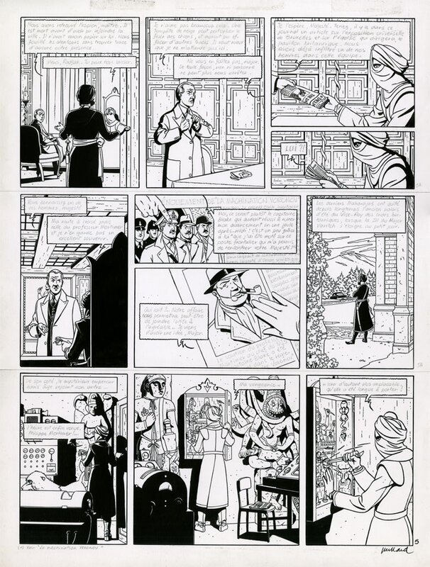 André Juillard, Blake et Mortimer : Les sarcophages du 6 ème continent - Planche originale