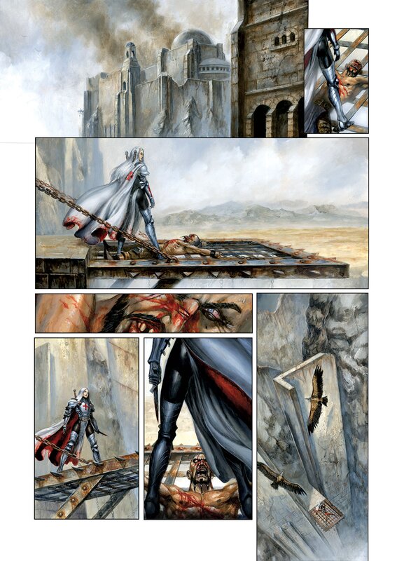 En vente - Sébastien Grenier, Cathedrale des Abymes Page 13 - Planche originale