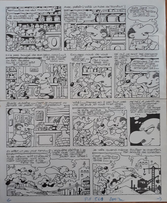 Supermatou par Jean-Claude Poirier - Planche originale