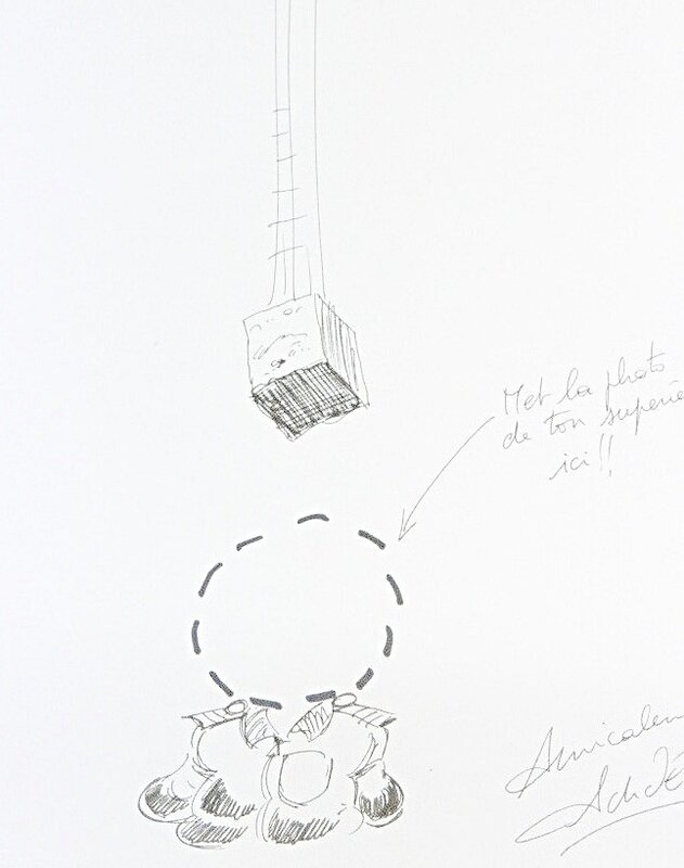 Achdé, Dédicace sur feuille - Sketch