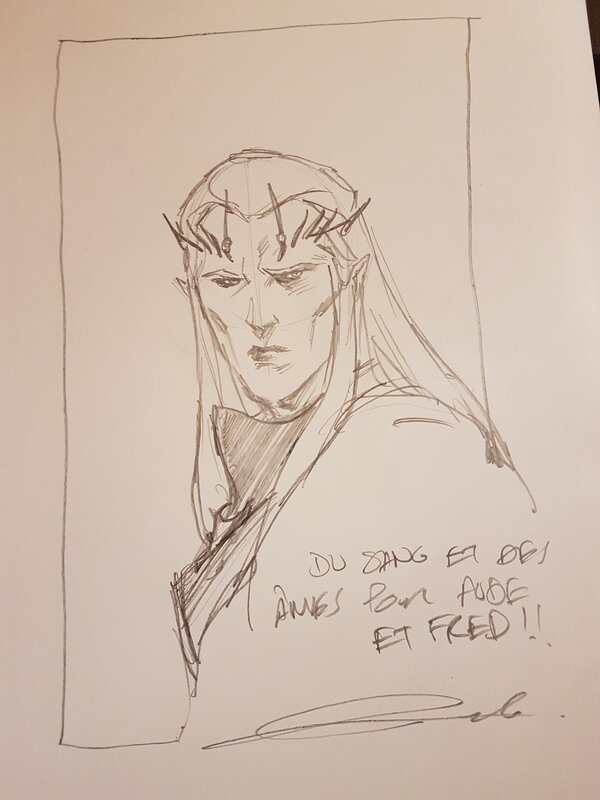 Dédicace de Telo dans Elric tome 3 - Sketch