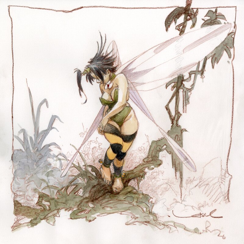 Régis Loisel, Clochette dans « Peter Pan ». - Original Illustration