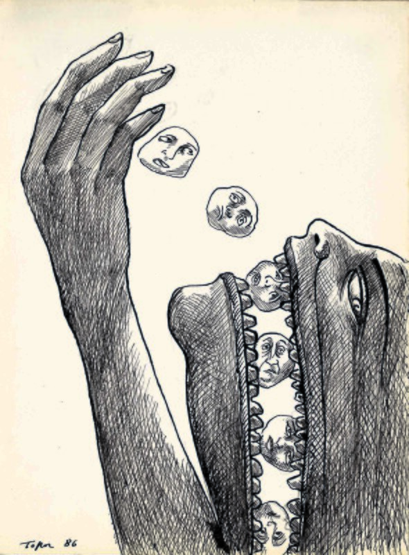 En vente - Sans titre par Roland Topor - Illustration originale