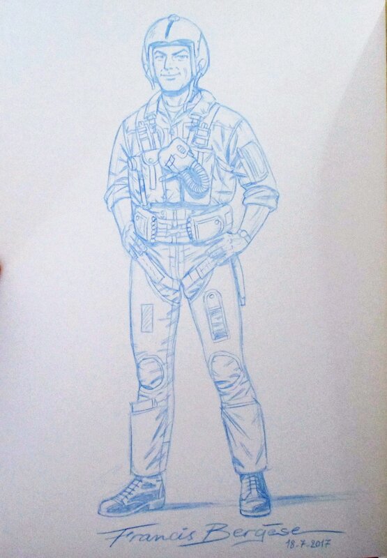 Buck DANNY by Francis Bergèse - Original Illustration