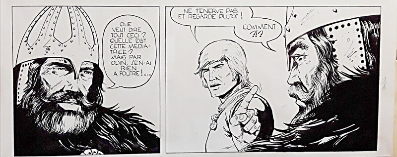 Coria, Deux  cases d'une histoire consacrée aux Vikings - Comic Strip