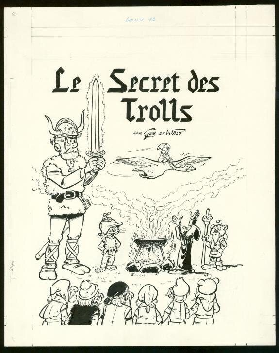 Gos, Le  Scrameustache - version alternative de la couverture originale - Original Cover