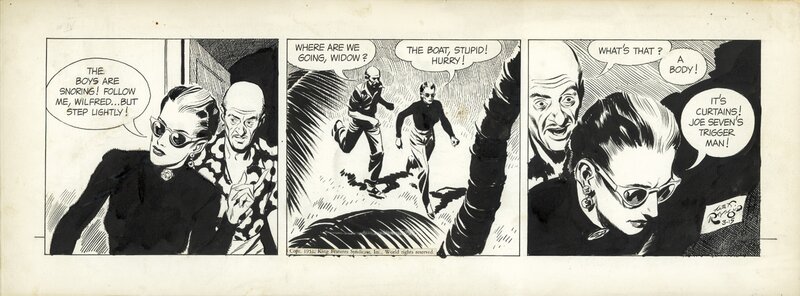 Alex Raymond - Rip Kirby daily strip dated 3-15-1951 - Comic Strip
