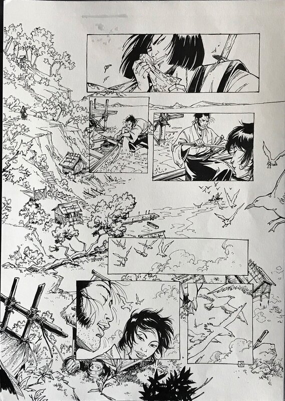 Cristina Mormile, Samurai T.10 - Ririko - p45 - Comic Strip